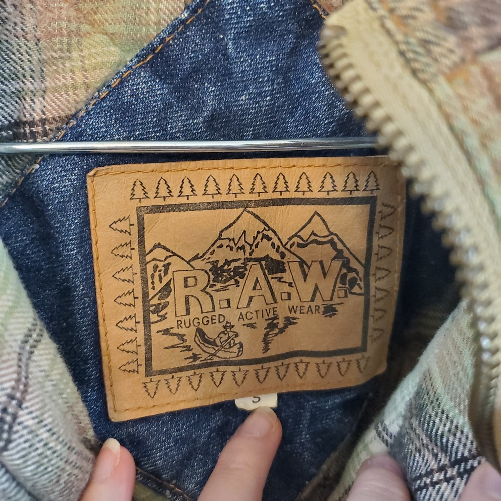 VTG 80S RAW Rugged Active Wear Denim Jacket - Picture 12 of 14